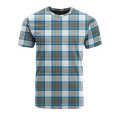 Stewart Muted Blue Tartan T-Shirt